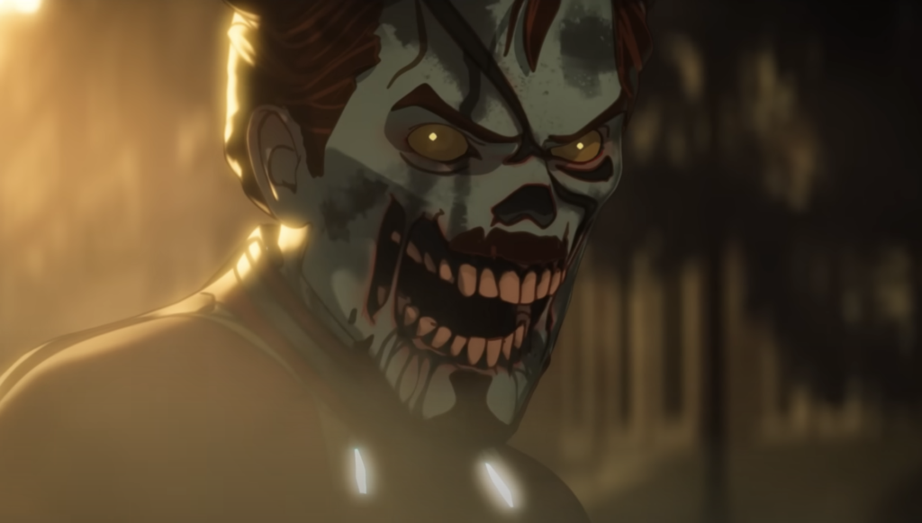 Zombie Iron Man in the What If Zombies episode that Marvel Zombies will follow on from Pubity Zombie Iron Man in the What If... Zombies?! episode that Marvel Zombies will follow on from
