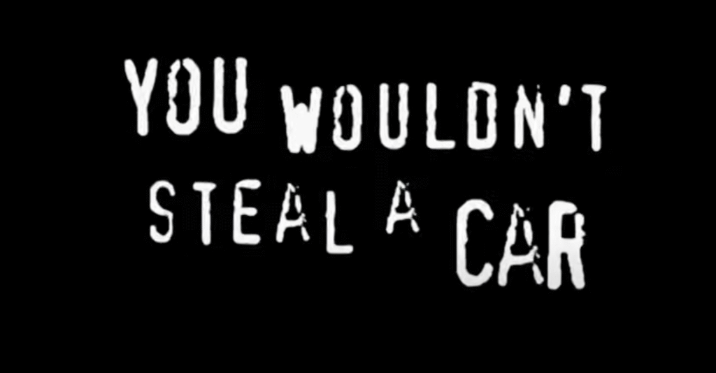 An iconic anti-piracy advert may have been guilty of the crime it was trying to stop.