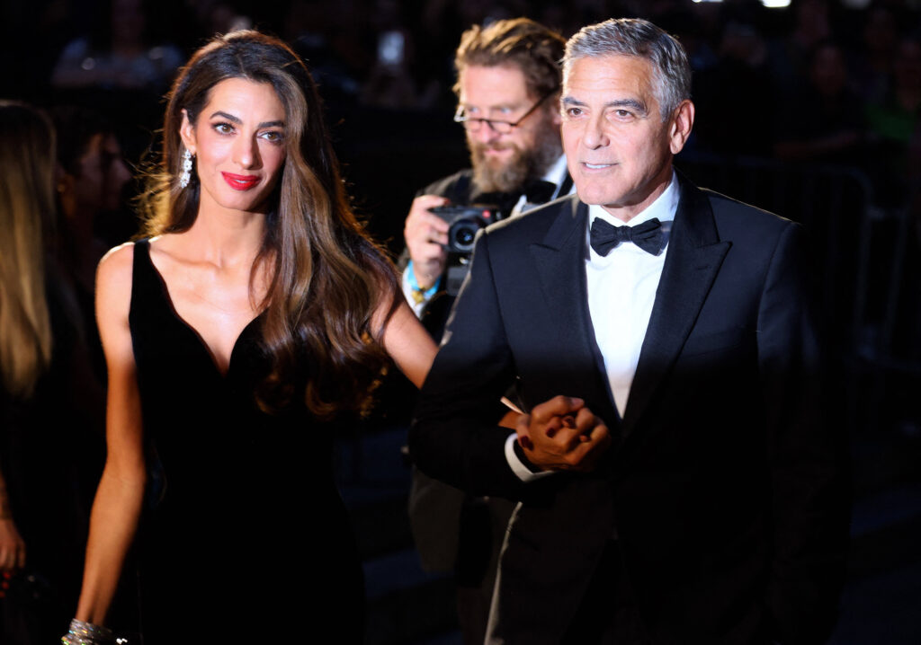 George And Amal Clooney Arriving For The Albie Awards NYC George Clooney and Amal Clooney are arriving for the Albie A Pubity Amal Clooney and George Clooney