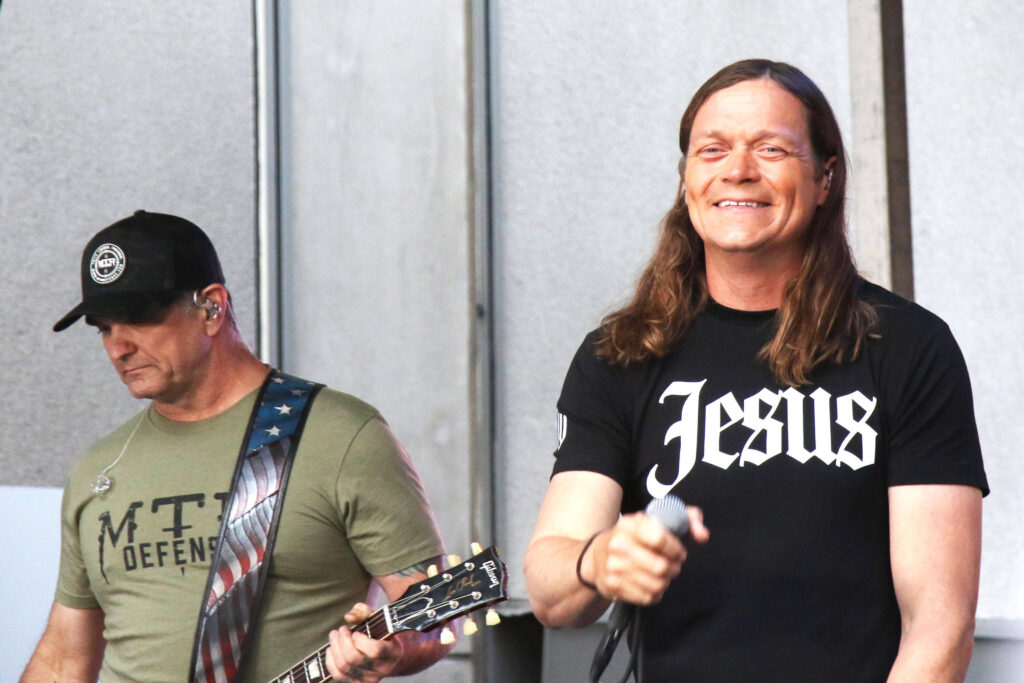 Brad Arnold performing in 2023