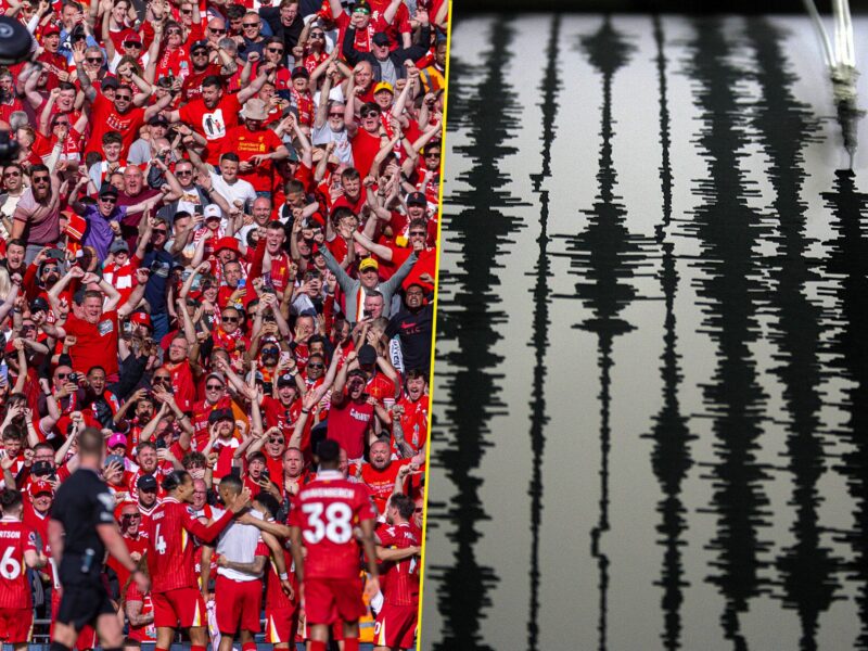 Liverpools fans celebrity caused a seismic tremor just short of a minor earthquake